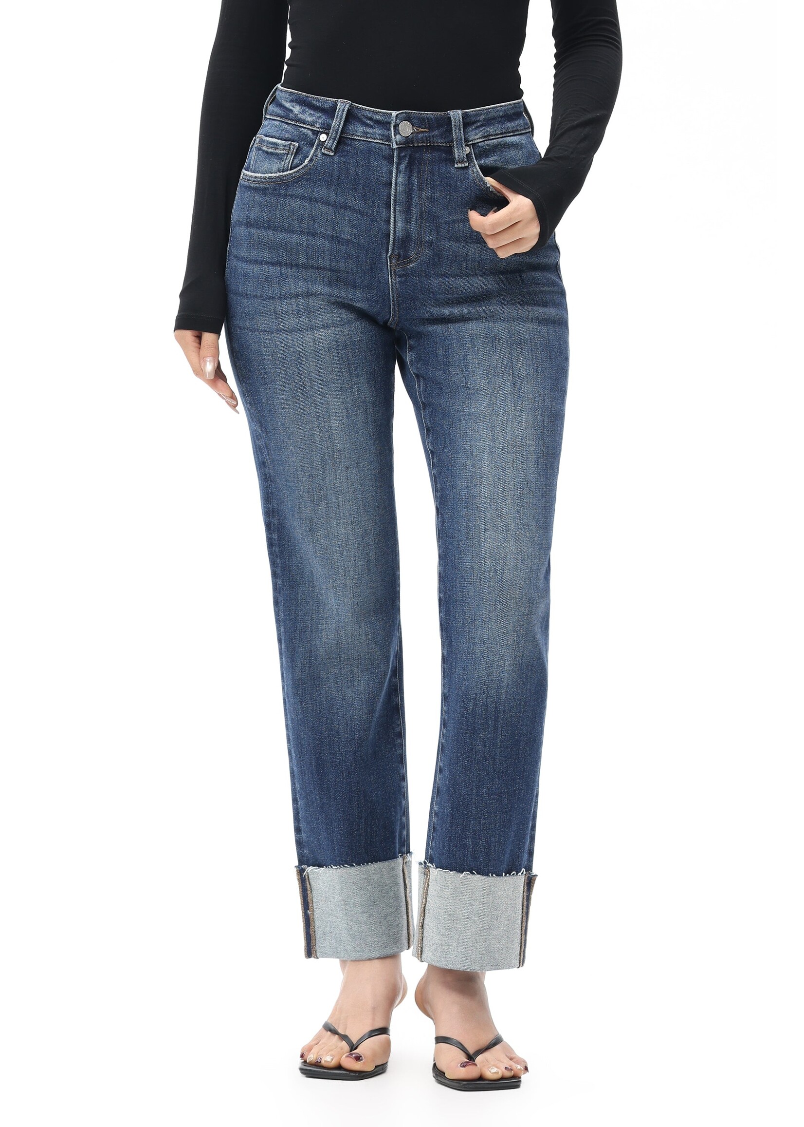 Hong Kong Cuffed Wide Jean Trappist