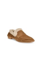 Cloey Plush Suede Mule Light Brown