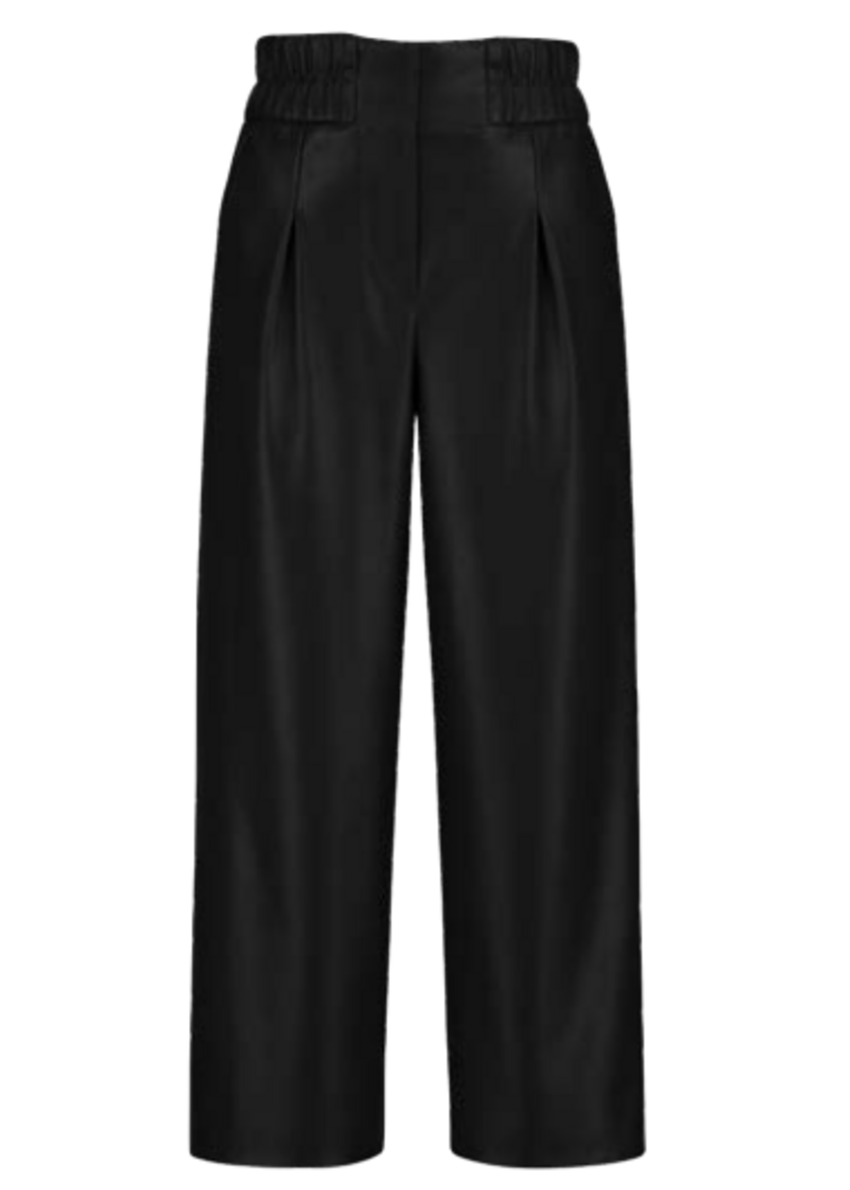 Emma Pull-On Faux Leather Pant Black