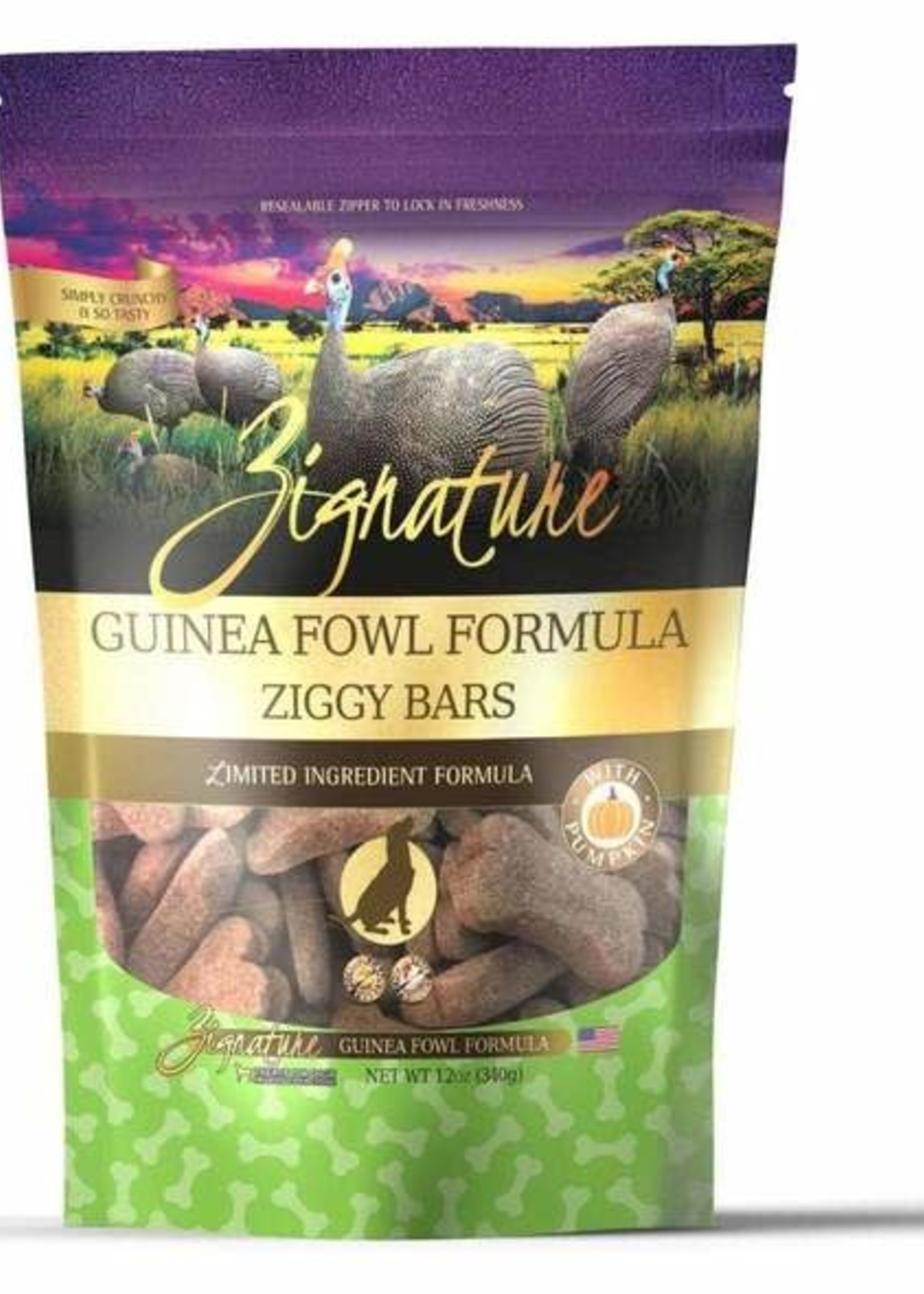 Zignature Zignature Guinea Fowl Biscuit's for Dogs 12oz