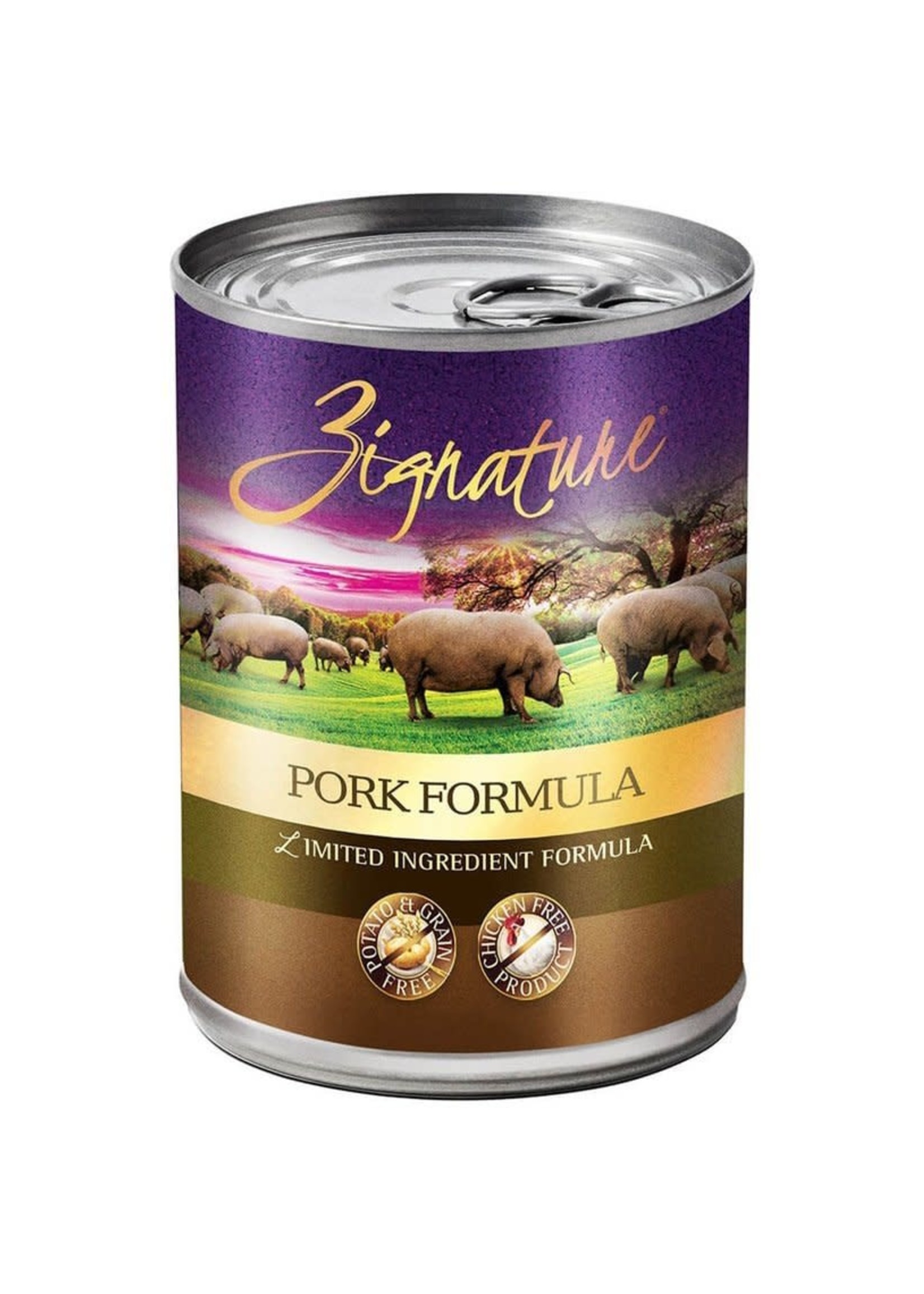 Zignature Zignature Pork Formula Dog Food Wet 13oz