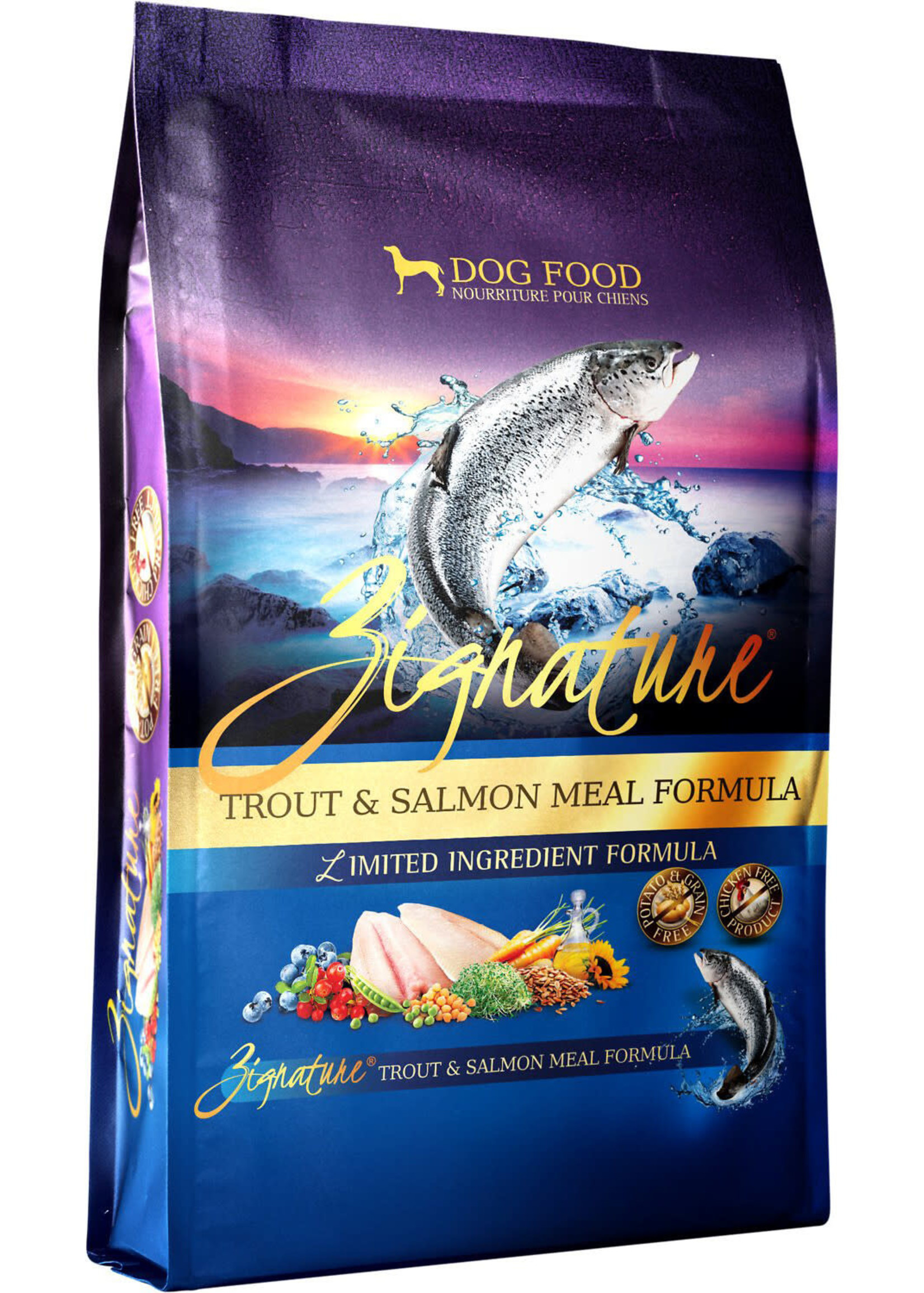 Zignature Zignature Trout/Salmon Formula Dog Food Dry 25lbs