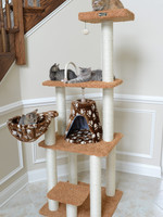 Armarkat Armarkat Brown Carpet Cat Furniture Pressed Wood Kitty Tower