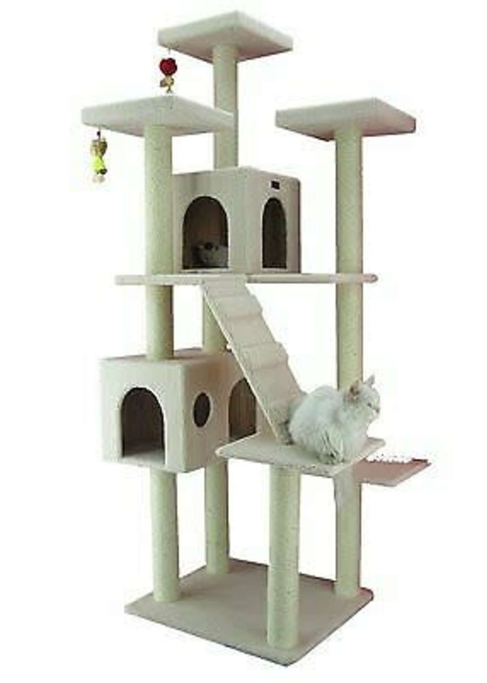 Armarkat Armarkat Galaxy Approved Multi-Levels w/Ramp, Perches, Condos Cat Tree Ivory