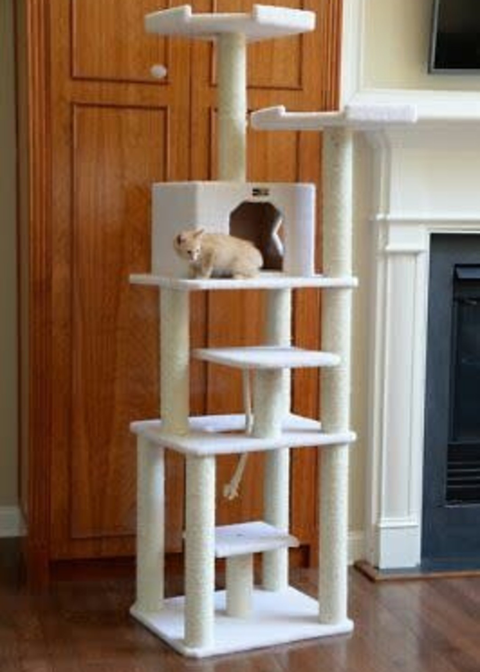 Armarkat Armarkat Galaxy Approved Six Level Playhouse & Swing Cat Tree Ivory