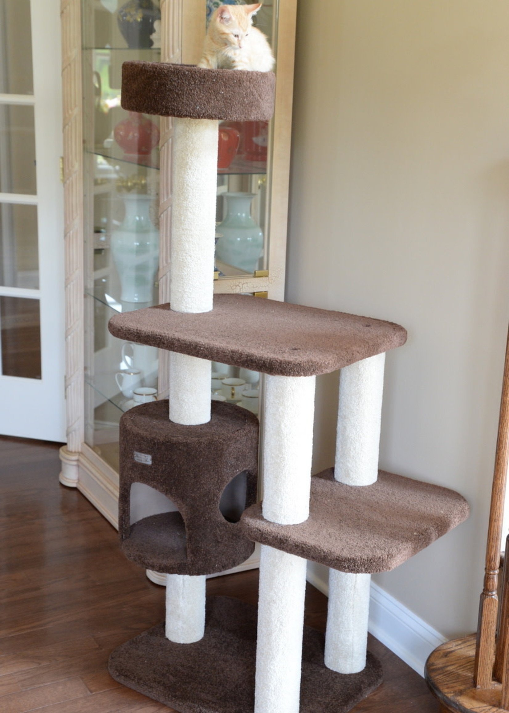 Armarkat Armarkat 3-Level Carpeted Cat Tree Condo Brown