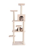 GleePet GleePet GP78740821 74-Inch Cat Tree With Seven Levels, Beige