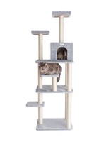 GleePet GleePet GP78740822 74-Inch Cat Tree  With Seven Levels, Silver Gray