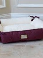 Armarkat Armarkat 2-In-1 Cat Pet Bed & Fleece Burgundy/Ivory