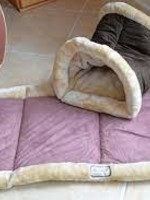 Armarkat Armarkat Cat Cave 2-In-1 Plush Cat Beds w/Warm Tunnel Tube & Kitty Mat Pad