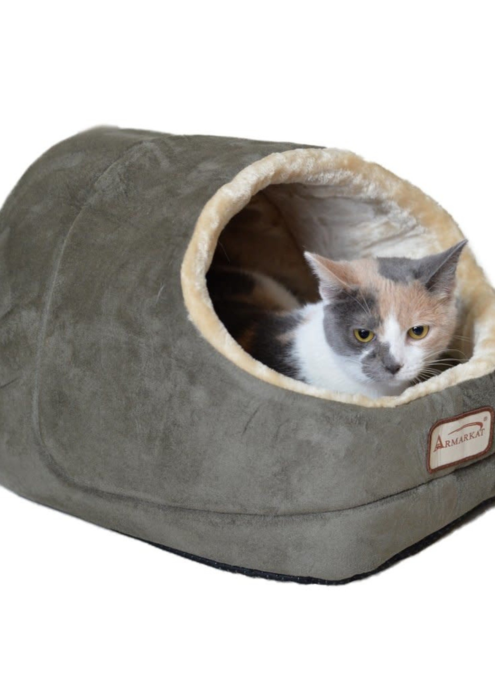 Armarkat Armarkat 18"x 12.5"x 11.5" Faux Suede Cat Bed and Cave Laurel Green