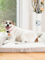 Armarkat Armarkat Med Bolstered Pet Bed Cushion w/Memory Foam Ivory & Beige