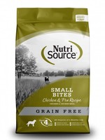 Nutrisource Nutrisource Grain-Free Chicken & Pea Small Bites Dry Dog Food 15lbs