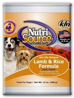 Nutrisource Nutrisource Adult Lamb & Rice Wet Dog Food 13oz