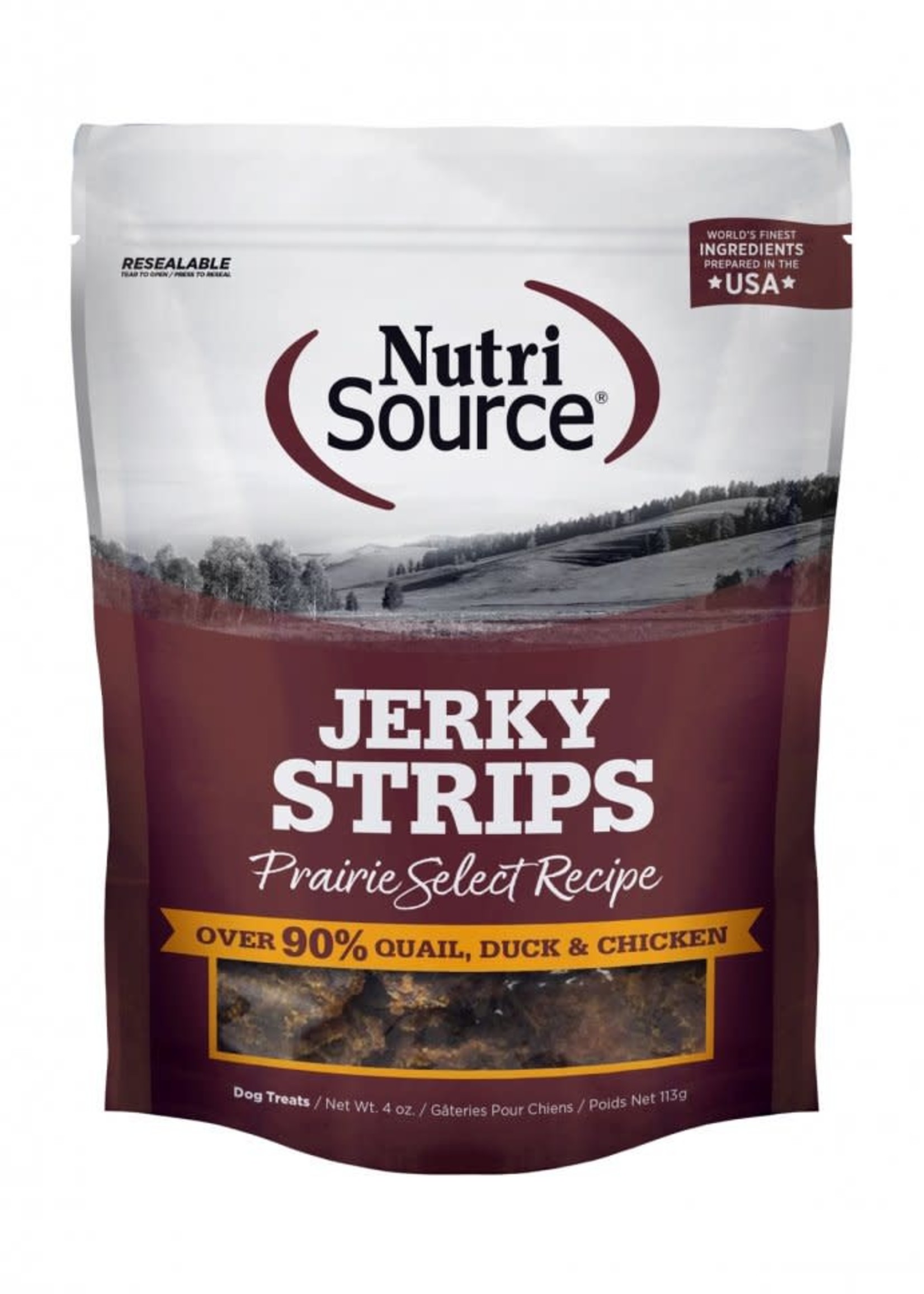 Nutrisource Nutrisource Prairie Select Jerky Strips 4oz