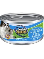 Nutrisource NutriSource Chicken, Turkey, Lamb & Fish Wet Cat Food 5oz