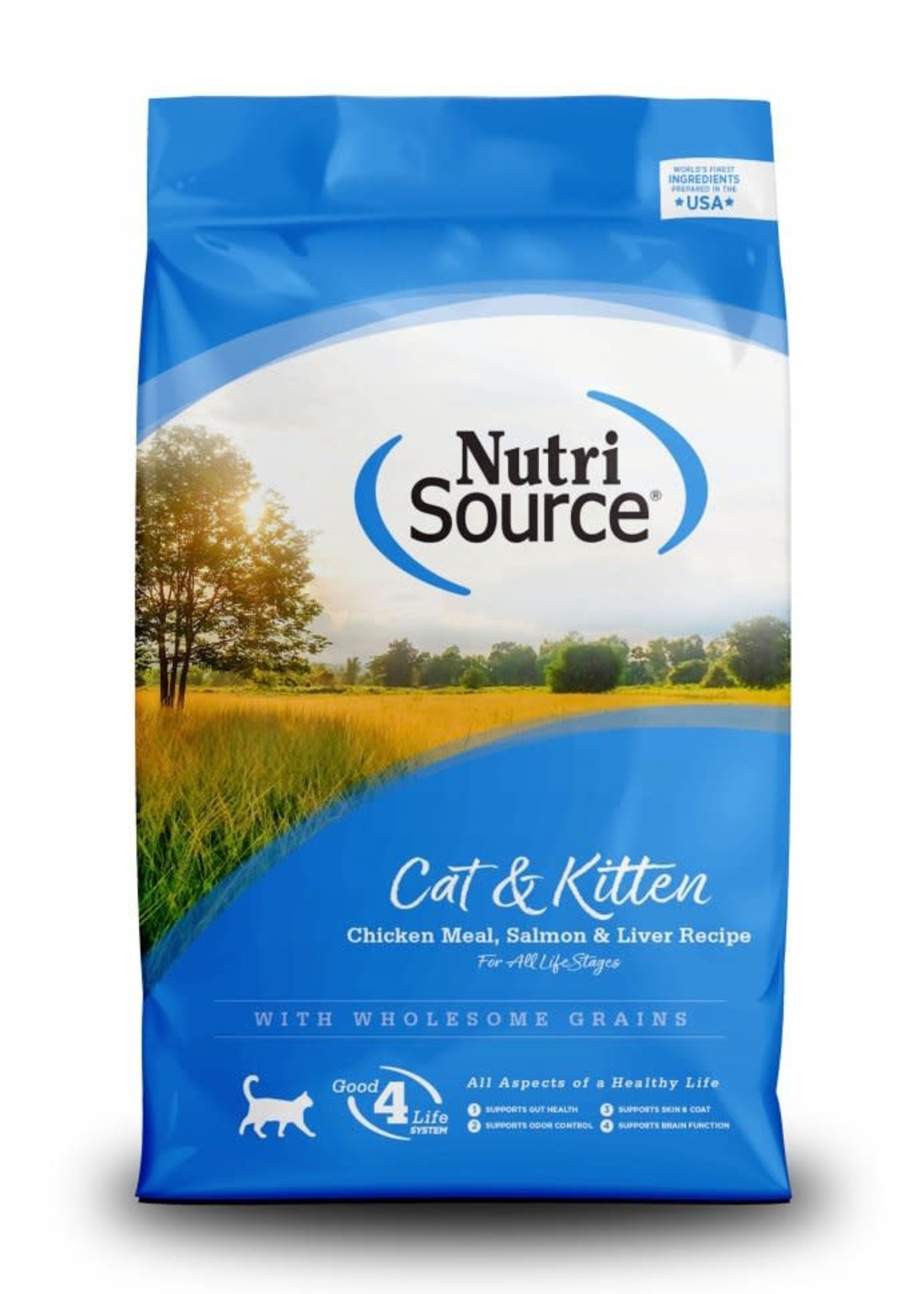 Nutrisource NutriSource Cat & Kitten Chicken, Salmon &  Liver Dry Cat Food 6.6lbs