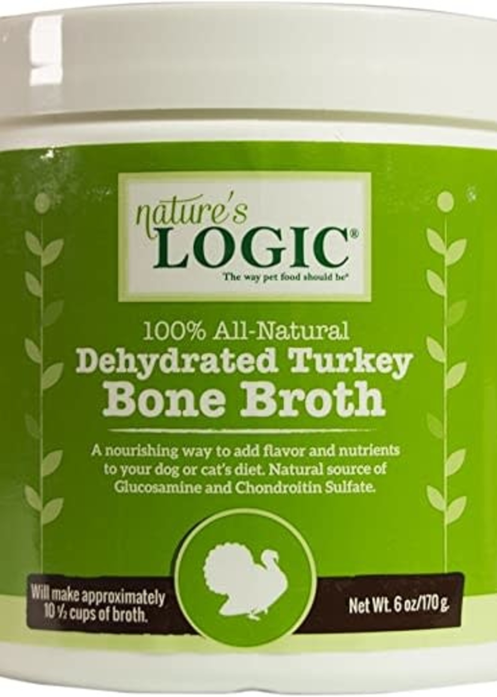 Nature's Logic Nature's Logic Dehydrated Turkey Bone Broth Dog & Cat Food Topper 6oz