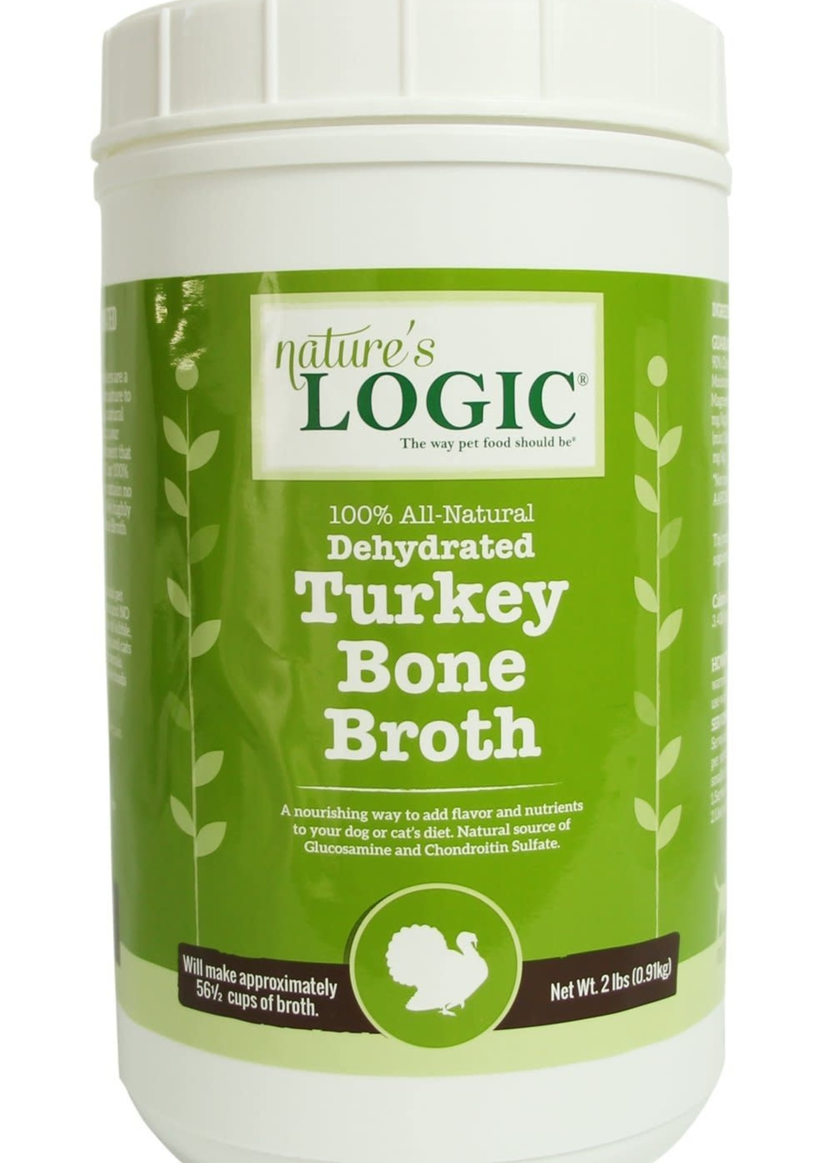 Nature's Logic Nature's Logic Dehydrated Turkey Bone Broth Dog & Cat Food Topper 2lbs