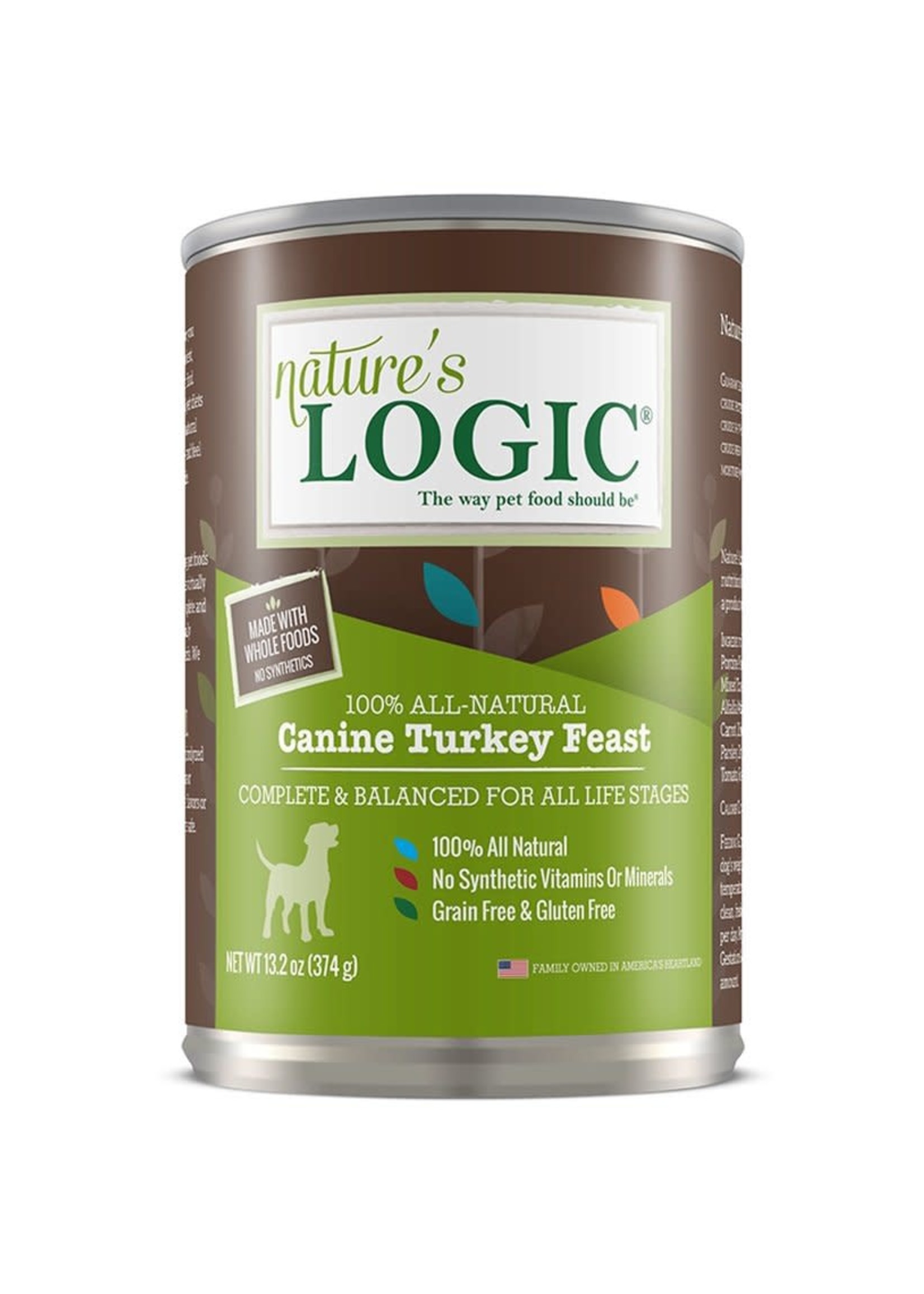 Nature's Logic Nature's Logic Turkey Wet Dog Food 13.2oz Case