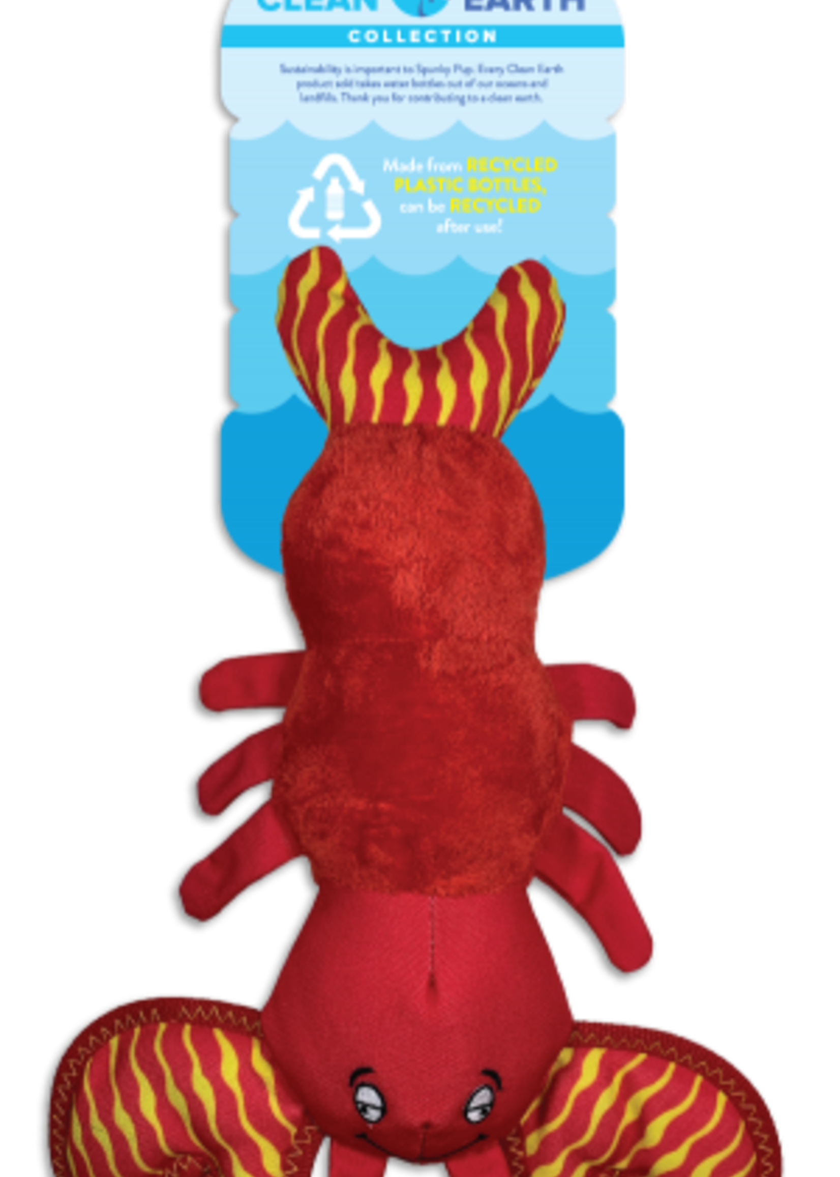 Spunky Pup Spunky Pup Recycled Plush Lobster Small