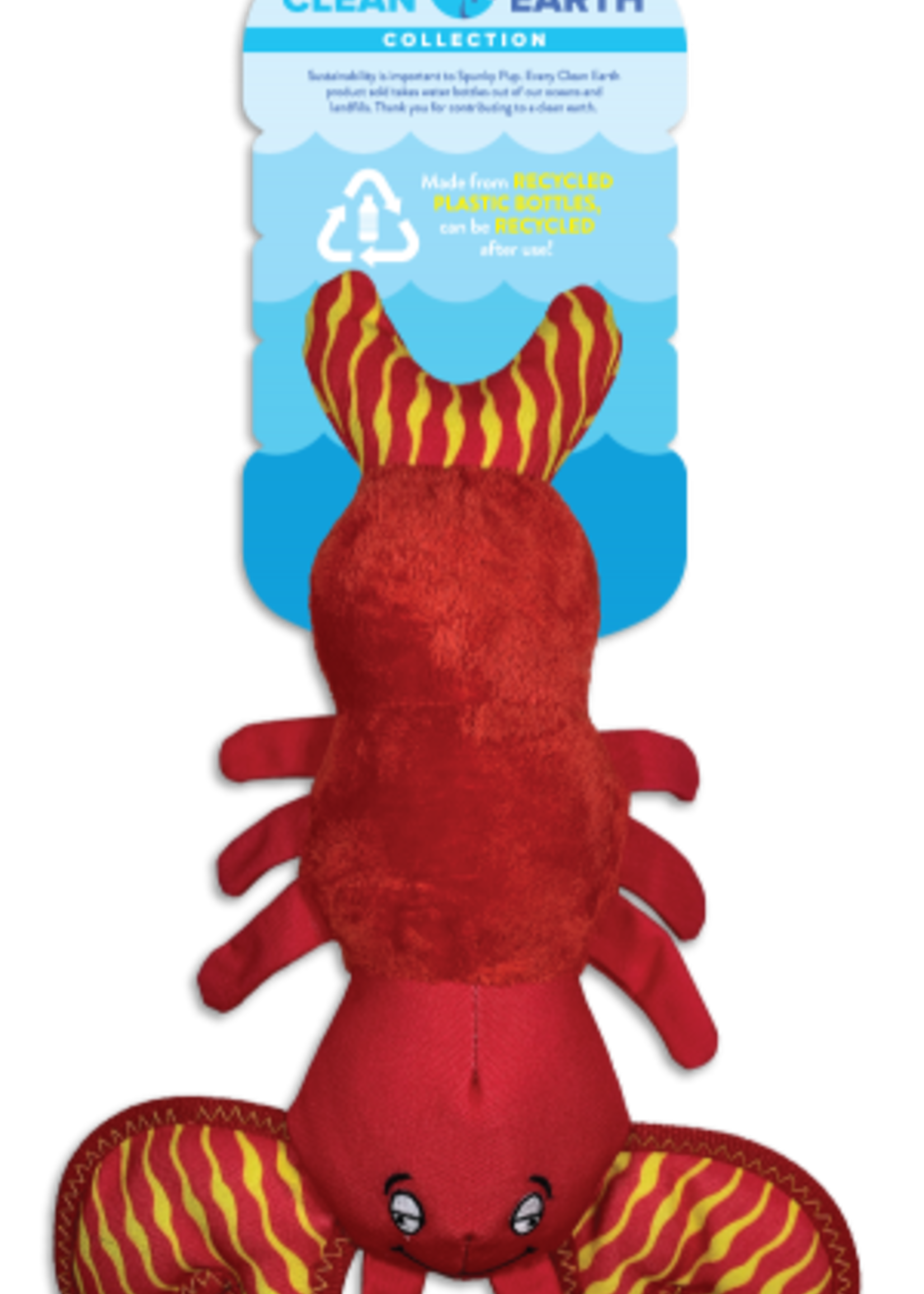 Spunky Pup Spunky Pup Recycled Plush Lobster Large