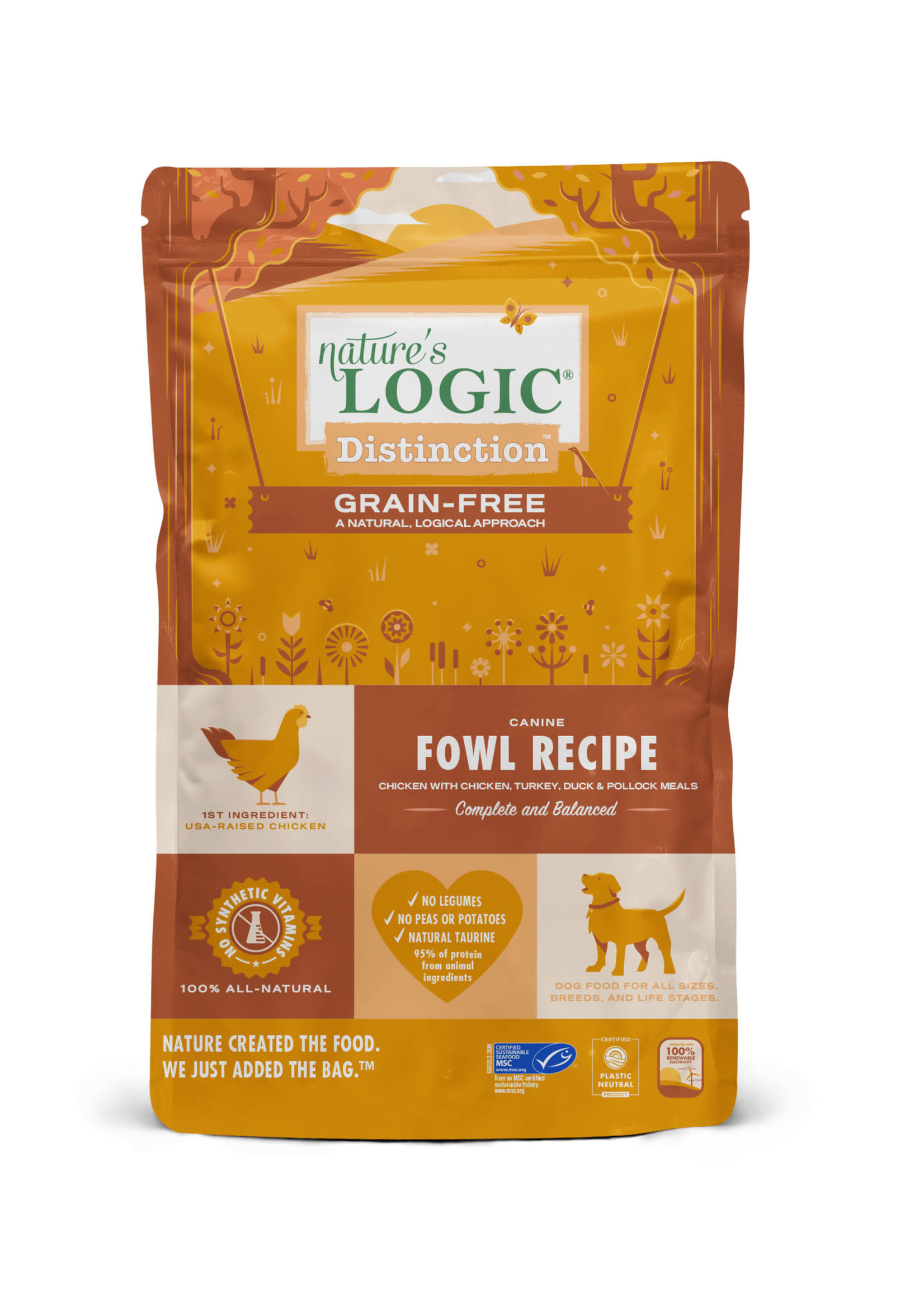 Nature's Logic Nature's Logic Distinction Grain-Free Fowl Dry Dog Food 24lbs