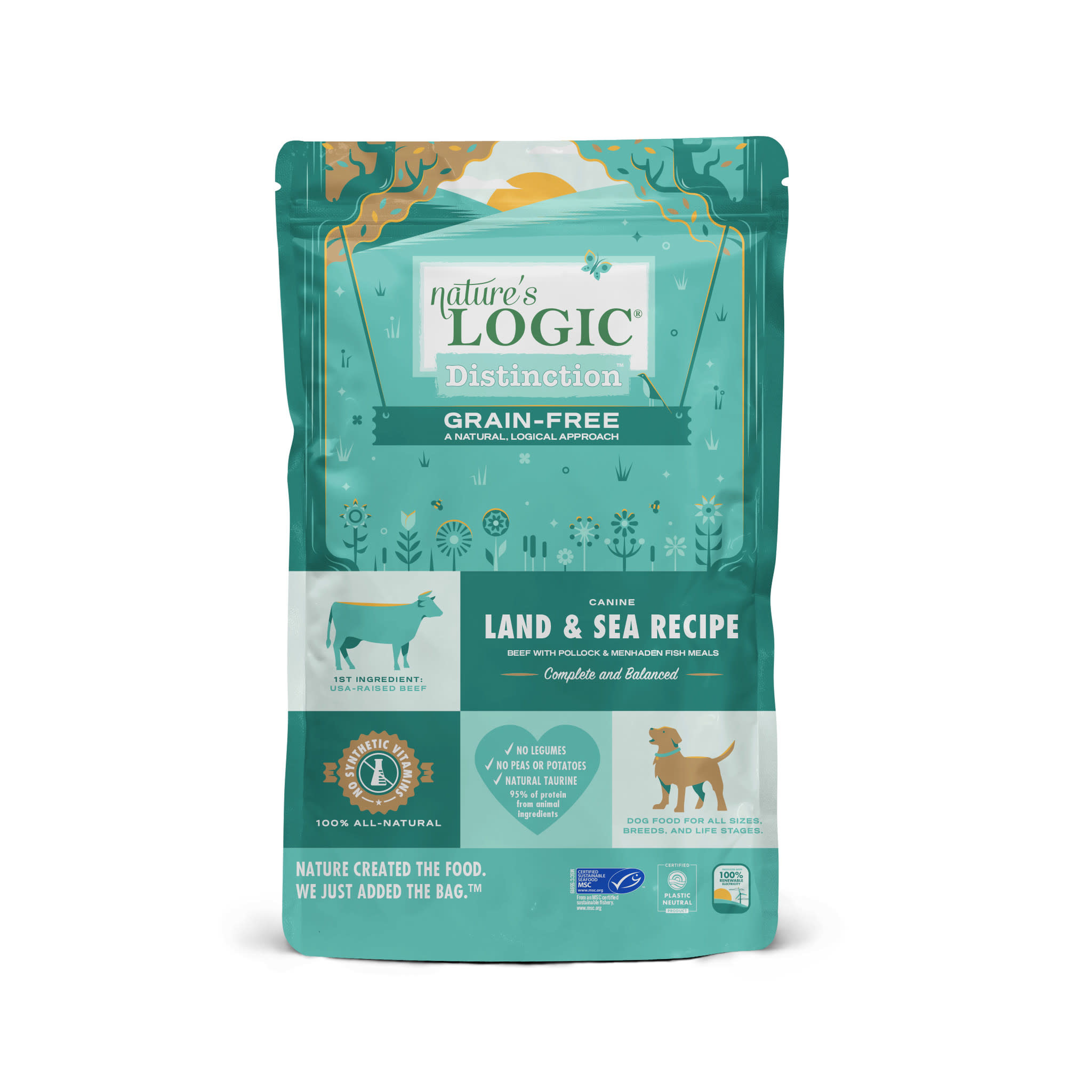 Nature's Logic Distinction GF Land/Sea 4.4lb Dry Dog Food The