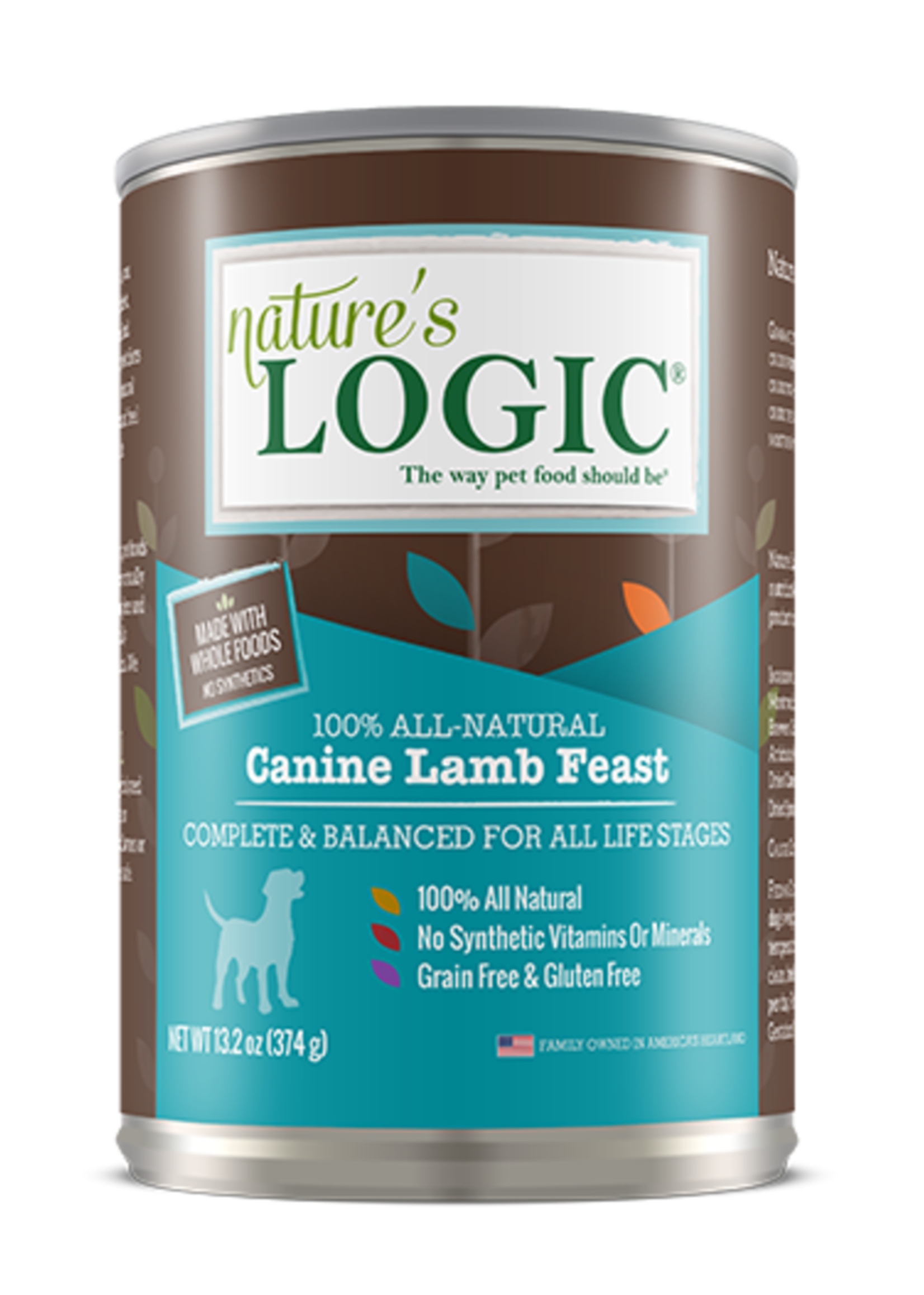 Nature's Logic Nature's Logic Lamb Wet Dog Food 13.2oz Case