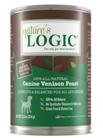 Nature's Logic Nature's Logic Venison Wet Dog Food 13.2oz Case