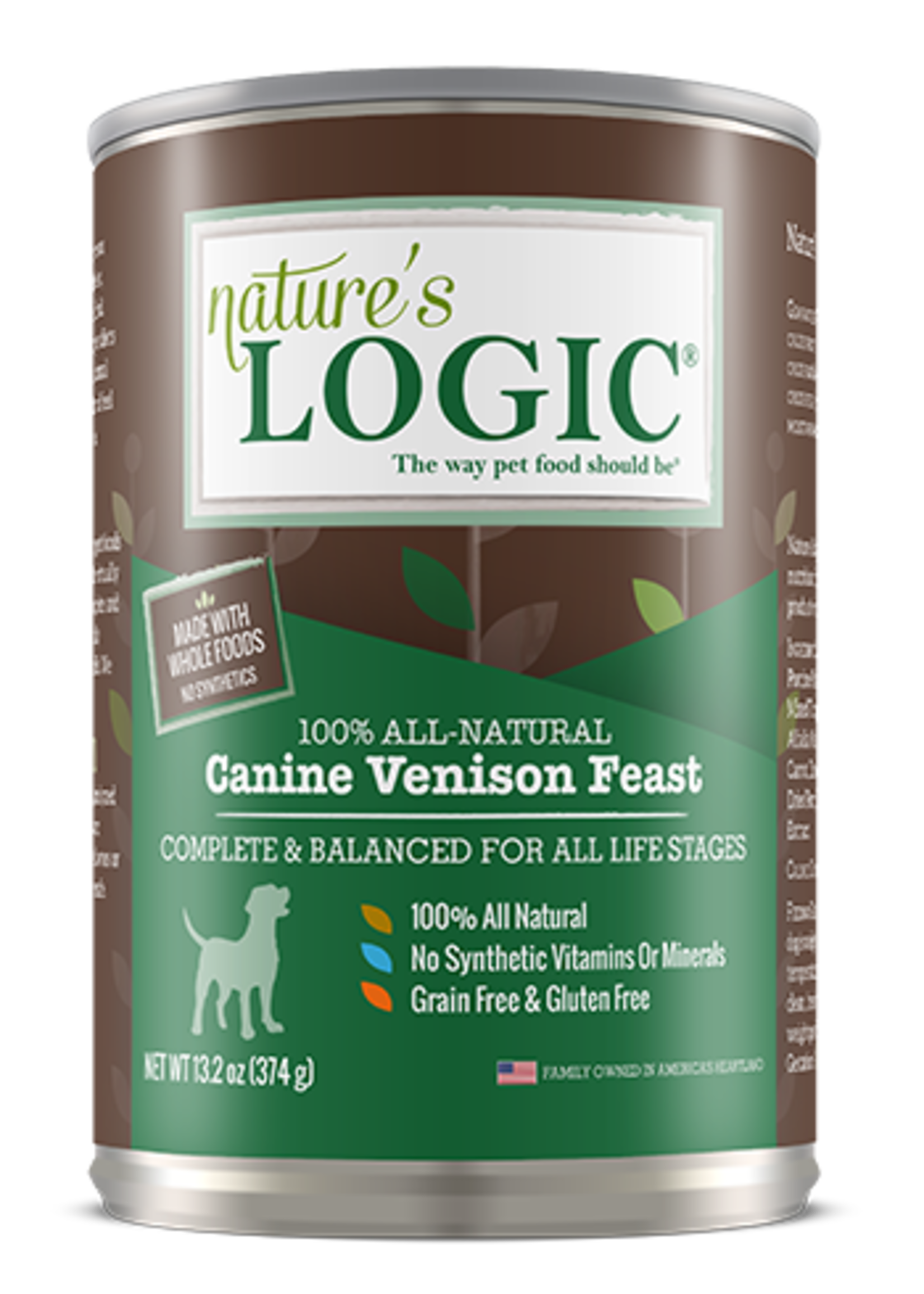 Nature's Logic Nature's Logic Venison Wet Dog Food 13.2oz Case