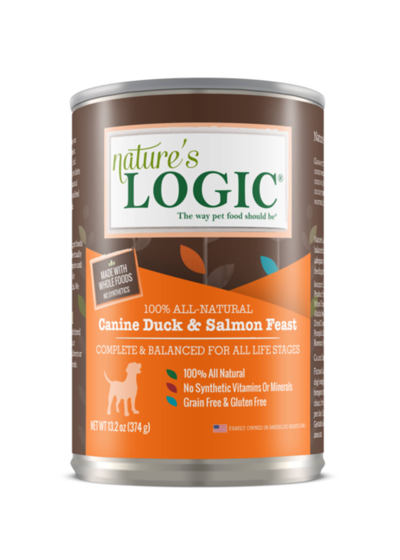 Nature's Logic Nature's Logic Duck & Salmon Wet Dog Food 13.2oz Case