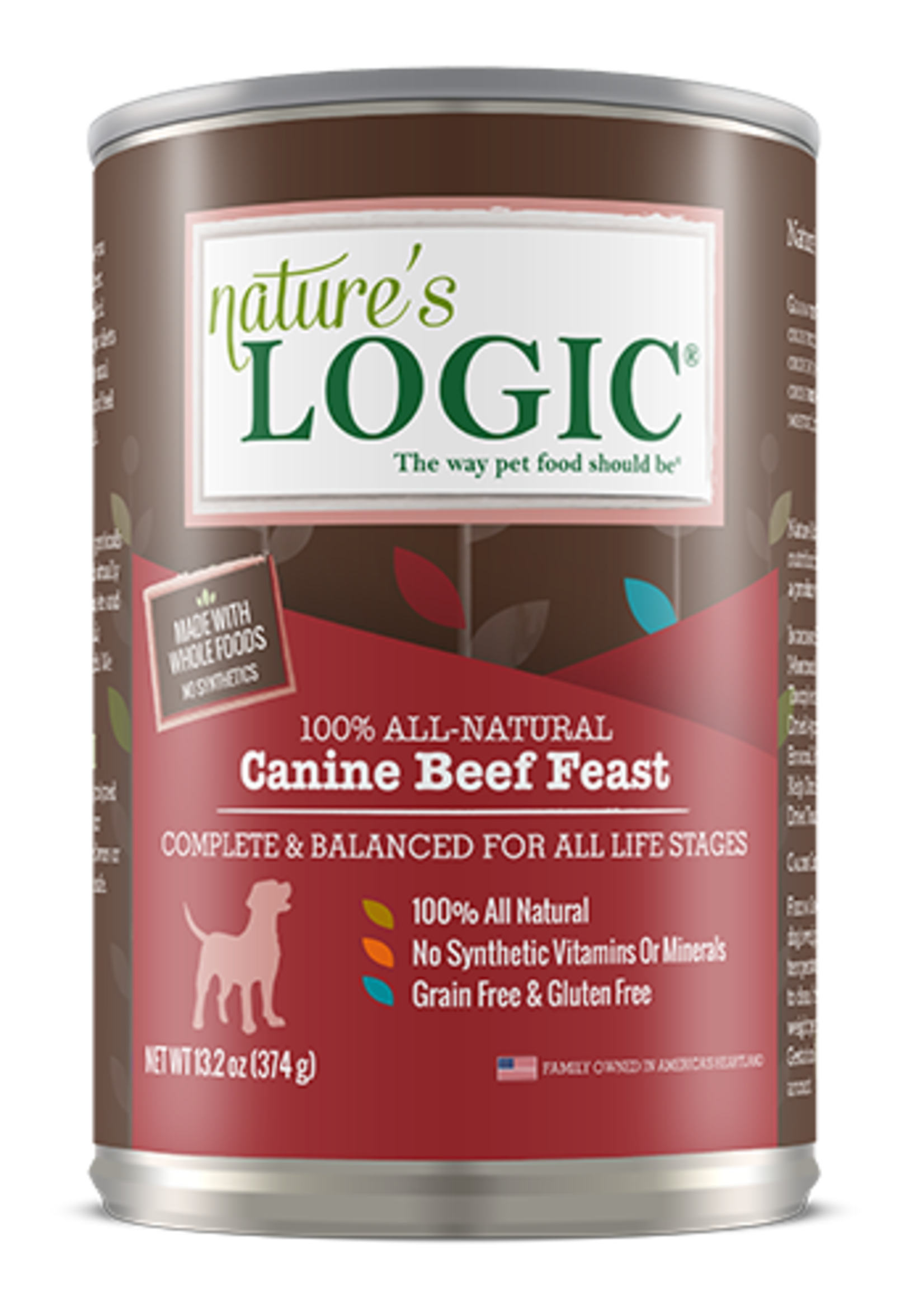 Nature's Logic Nature's Logic Beef Wet Dog Food 13.2oz Case