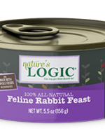 Nature's Logic Nature's Logic Rabbit Wet Cat Food Case 5.5oz