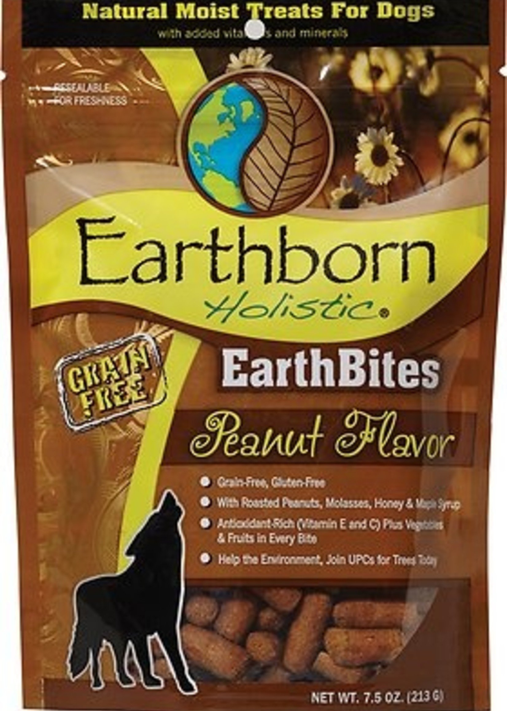 Midwestern Pet Earthborn Earth Bites Peanut Flavor 7.5 oz