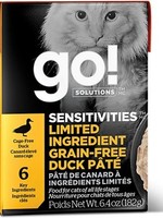 Petcurean Go! Sensitivities GF Duck Pate  6.4 oz