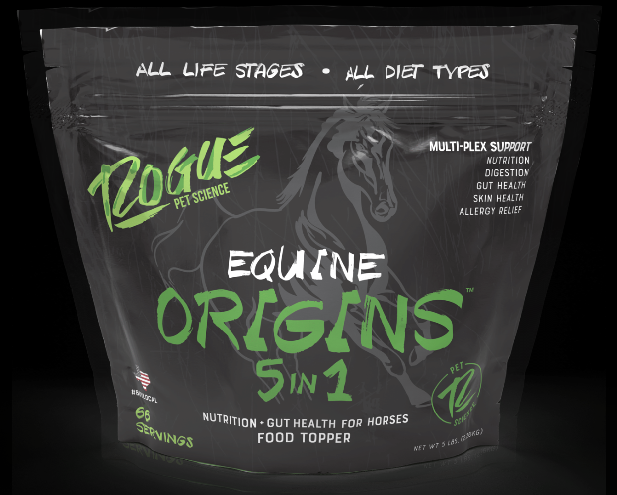 Rogue Origins 5 in 1 Complex Equine 5 lbs The HindQuarters Pet Supply