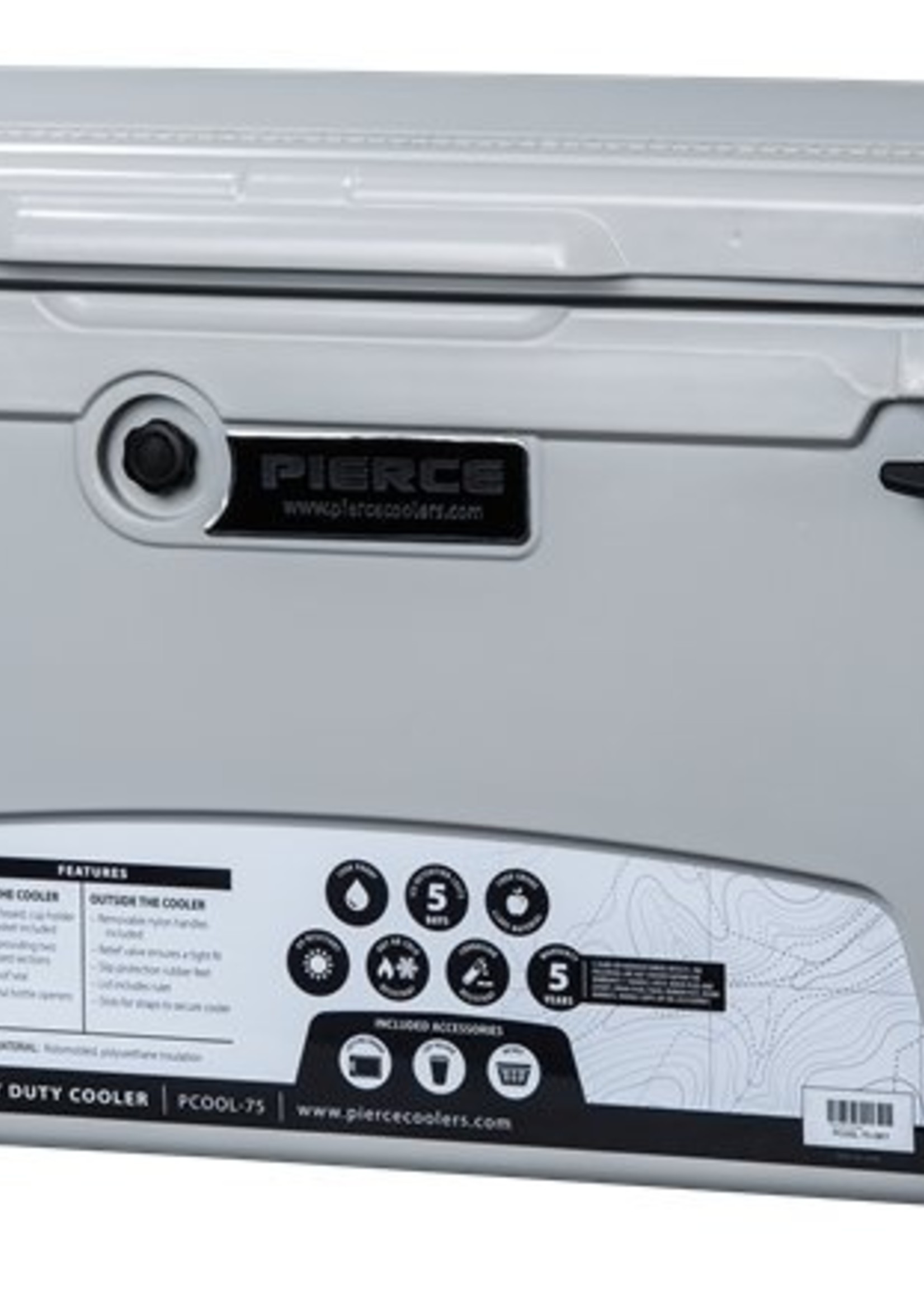 Pierce Arrow Cooler 75qt Gray