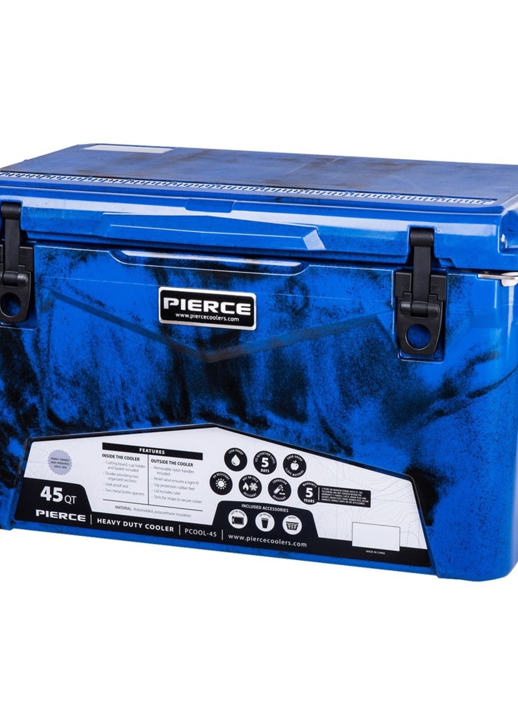 Pierce Arrow Cooler 45qt Blue/Black