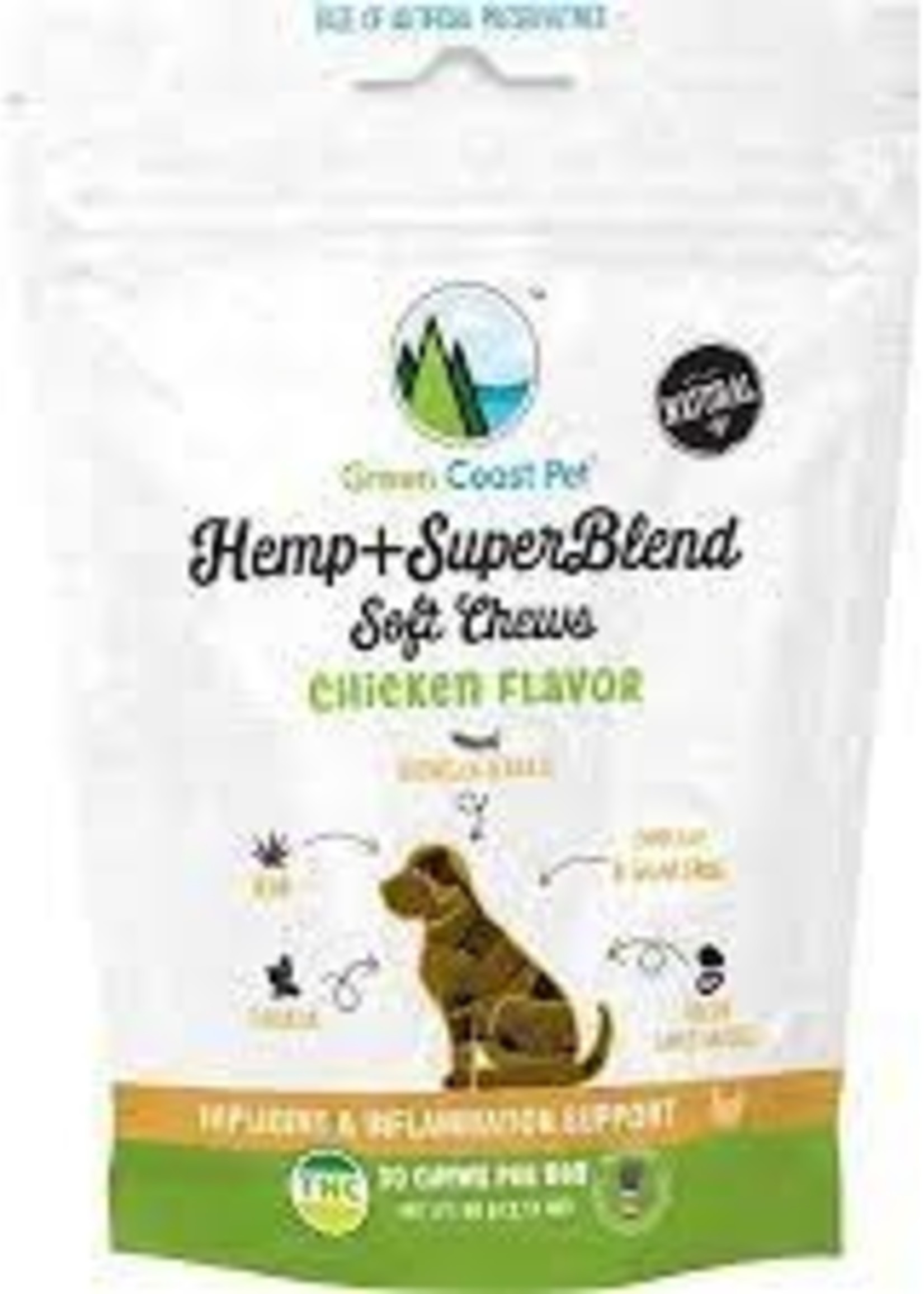 Green Coast Pet Green Coast Pet Hemp Super Blend Chicken 3.17oz