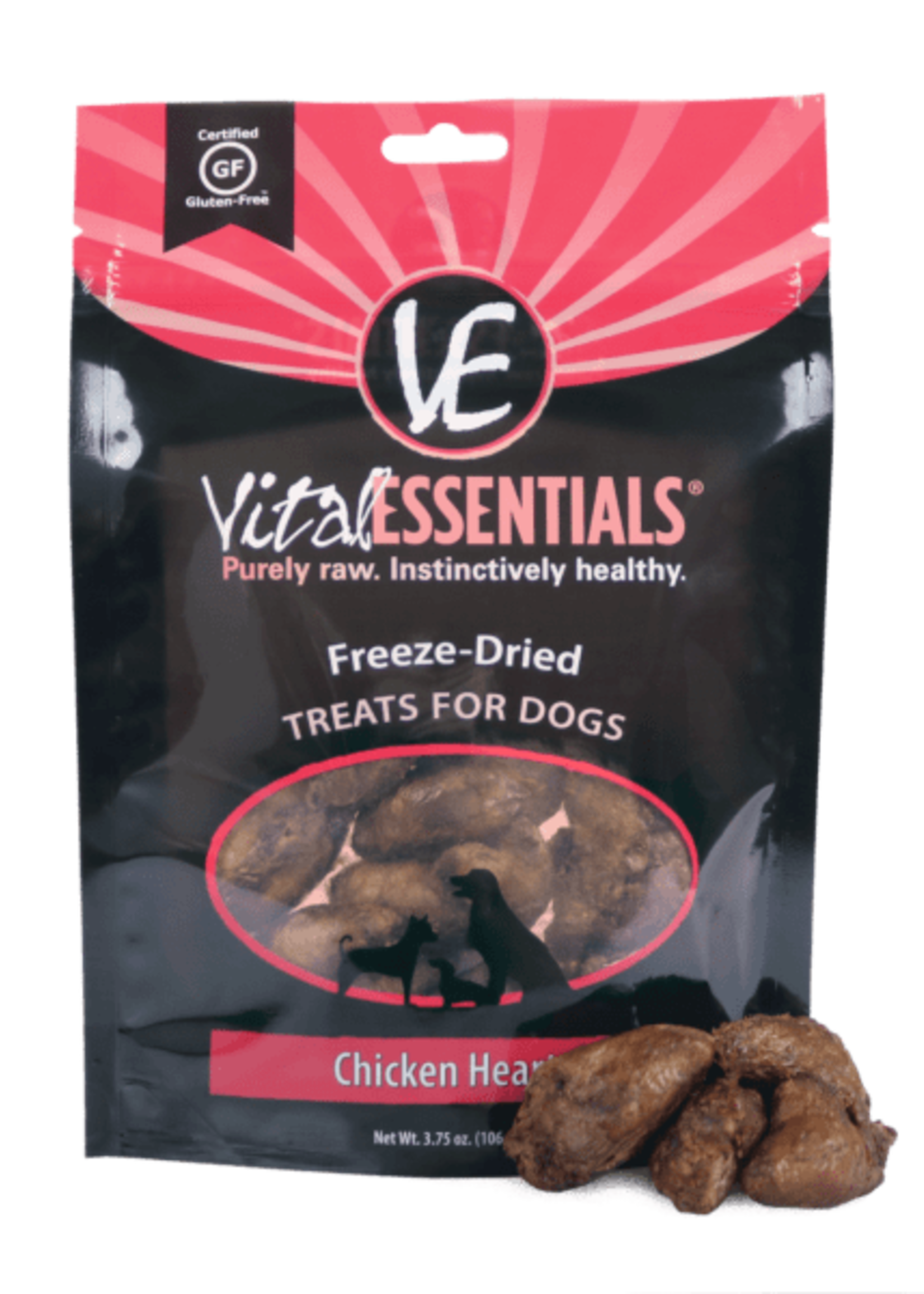 Vital Essentials Vital Essentials Freeze Dried Chicken Hearts 2.5 oz