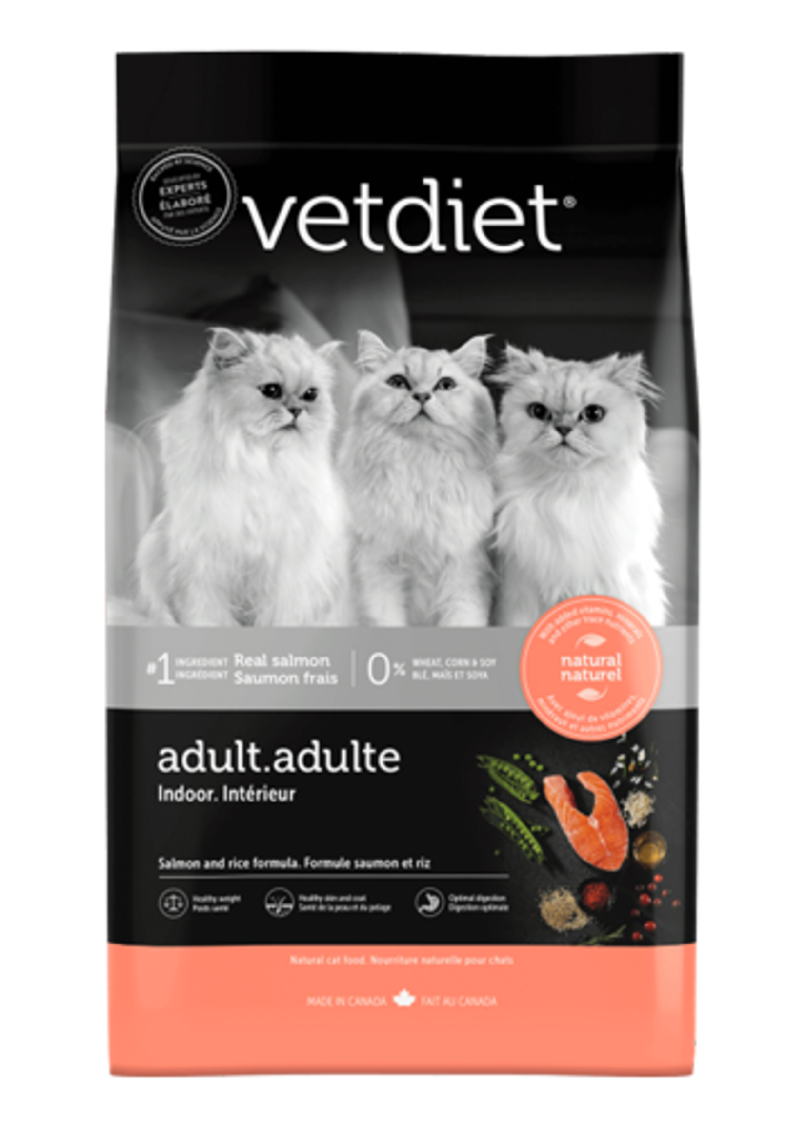 Vetdiet Vetdiet Indoor Cat Salmon 7 lbs