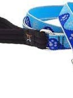 LupinePet Lupine 1in Blue Paws Reflective 6ft Leash