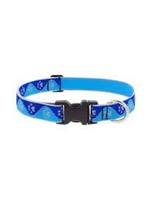 LupinePet Lupine 1in Blue Paws Reflective 16-28 Adj Collar