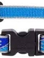 LupinePet Lupine 1/2in Blue Paws Reflective 10-16 Adj Collar