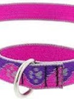 LupinePet Lupine 3/4in Pink Paws 9-14 Adj Collar