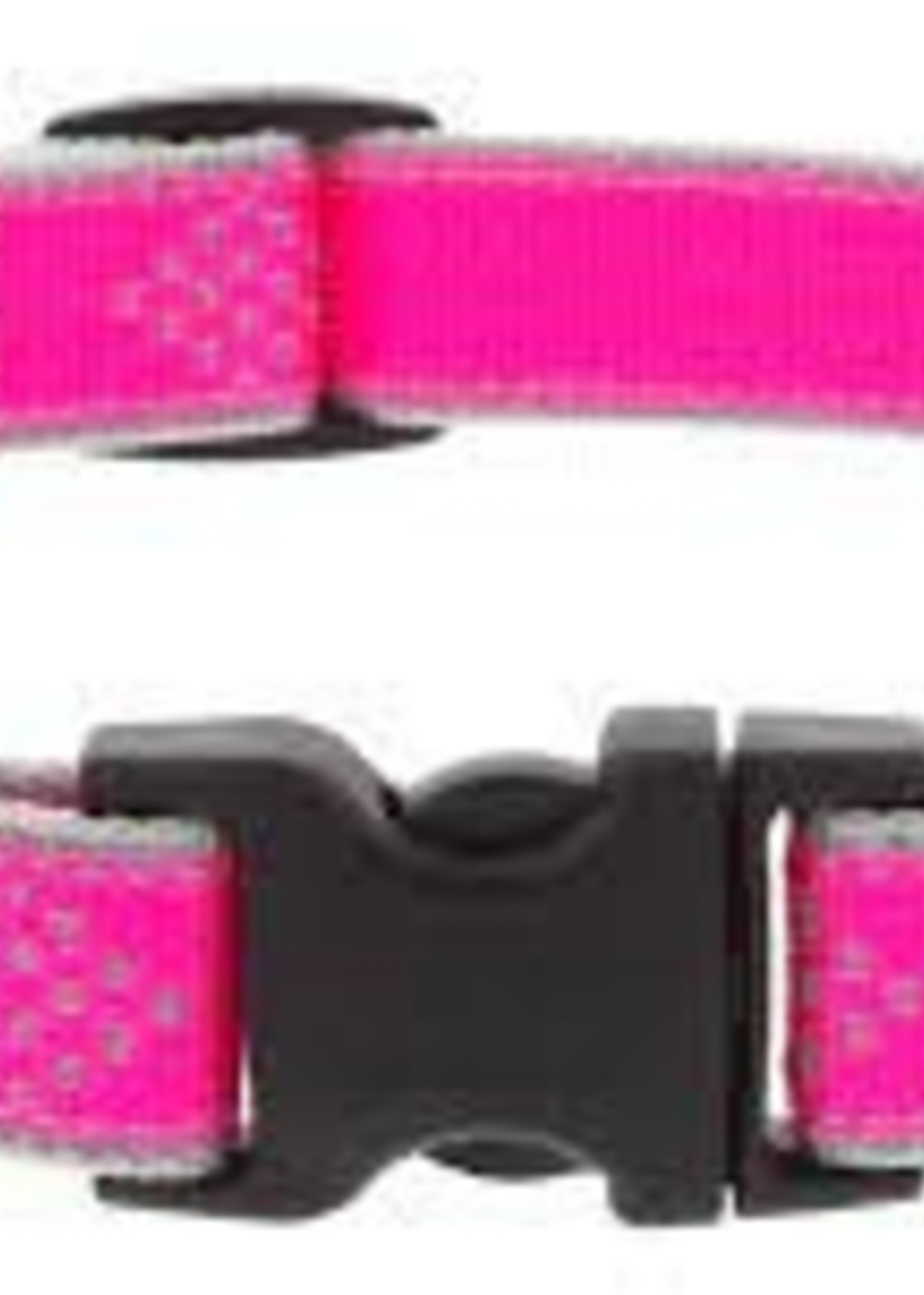 LupinePet Lupine 3/4in Pink Diamond Reflective 13-22 Adj Collar