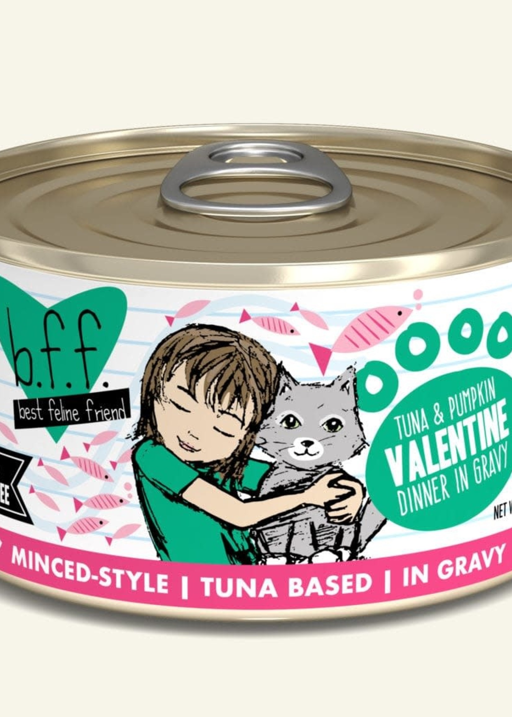 Weruva B.F.F. Tuna & Pumpkin Valentine 3oz Can Wet Cat Food (Pack of 24)