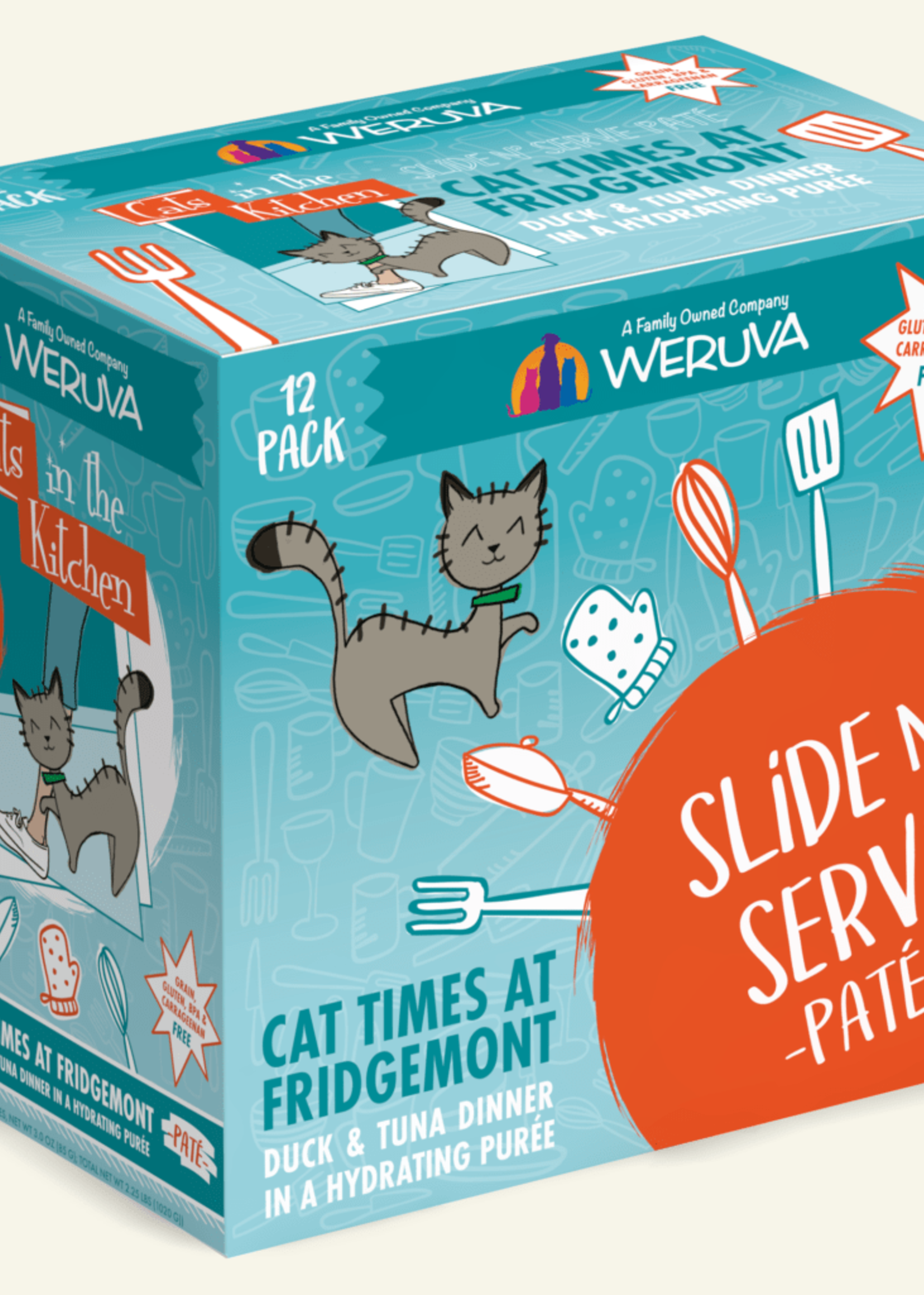 Weruva Weruva CITK Pate Cat Times at Fridgemont Duck & Tuna 3oz Pouch Wet Cat Food (Pack of 12)