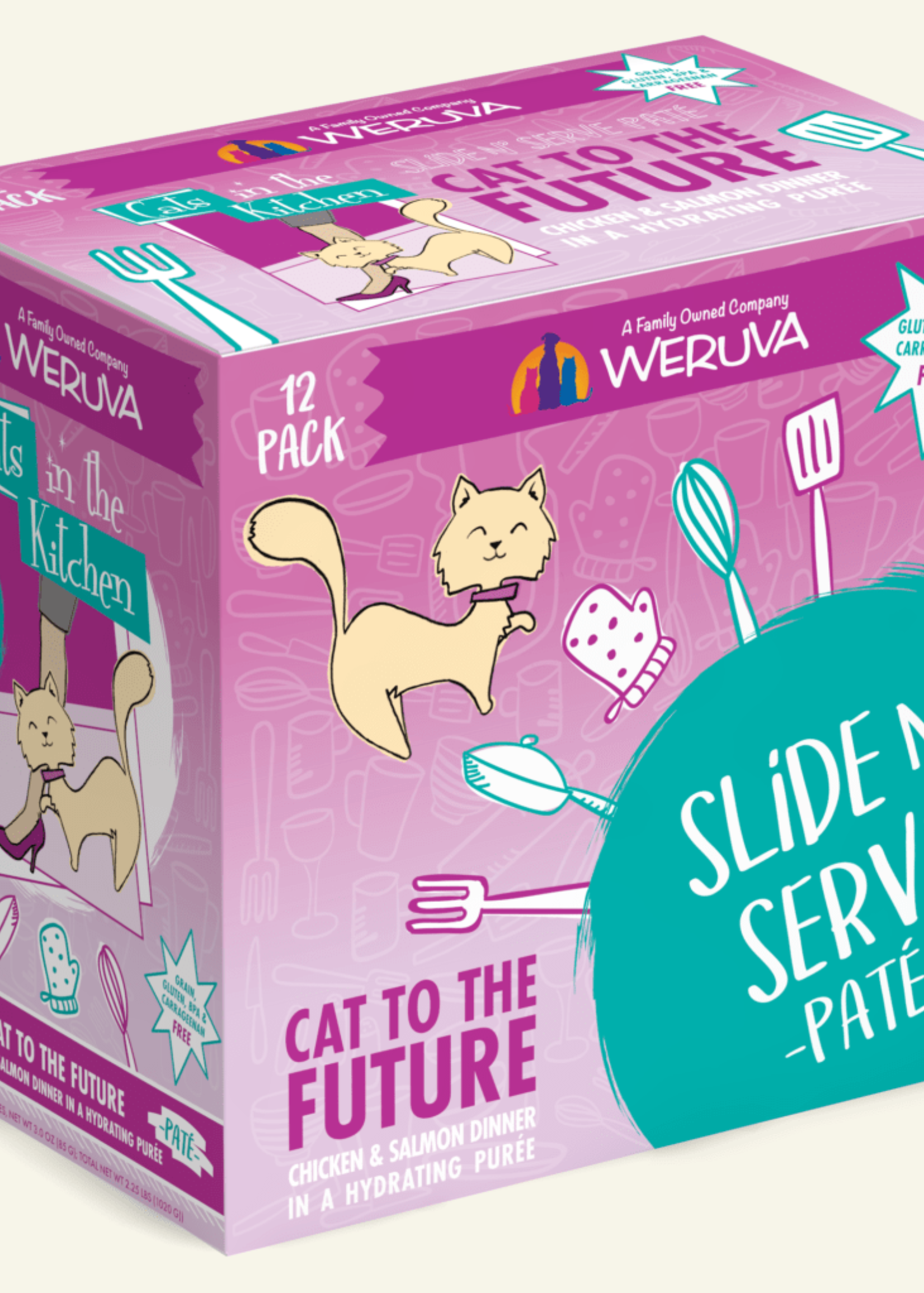 Weruva Weruva CITK Pate Cat to the Future 3oz Pouch Wet Cat Food (Pack of 12)